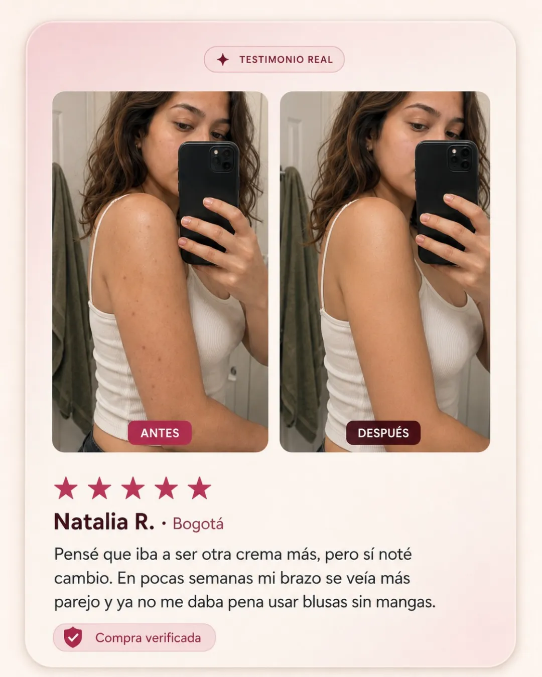 Testimonio real de Natalia R. en Bogotá