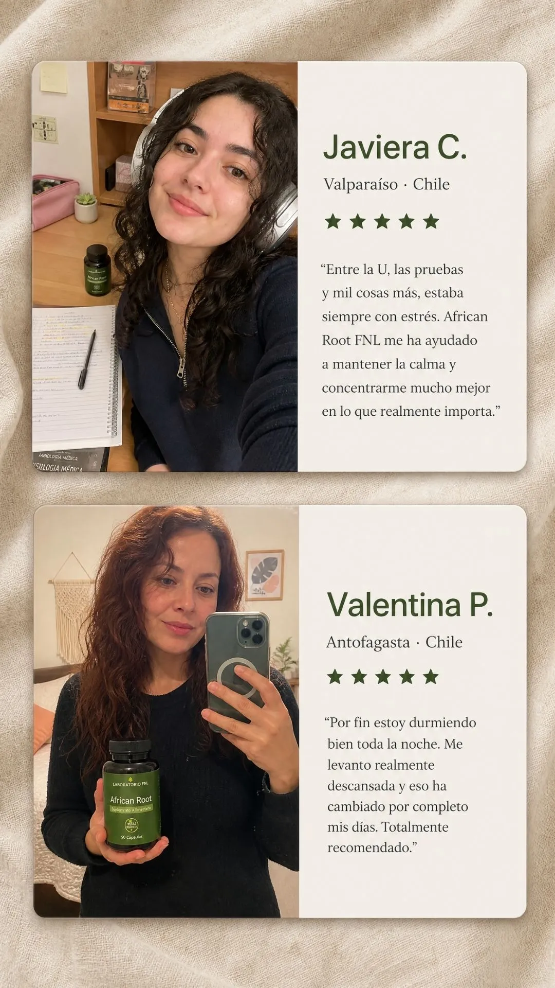 Testimonios de Javiera C. y Valentina P.